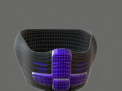 Gas mask helmet 3d model scifi Low-poly  Low-poly 3D model 339