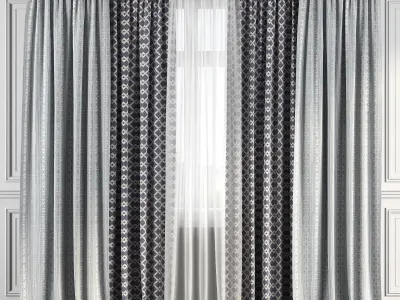 Curtain Set 115 3D model