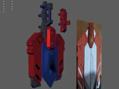 Gundam Gusion Rebake Full City Scissor Shield 3D print model