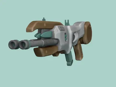 Sci-Fi Gun - Artemis 001 - Futuristic Weapon Low-poly 3D model
