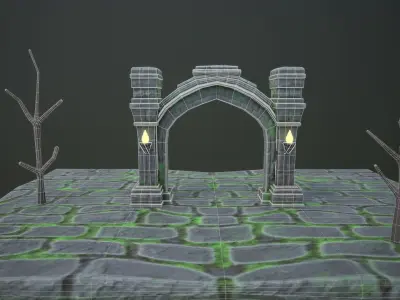arcway Free low-poly 3D model