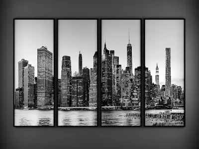 Picture Frames Low-poly 3D model