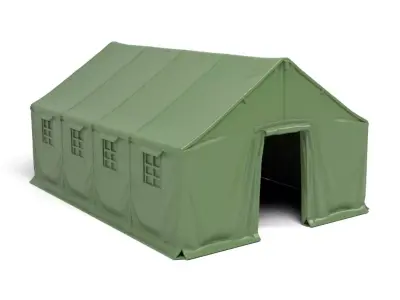Military tent 3D print model