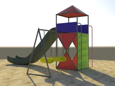 Slide geometry 3D model