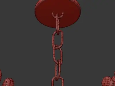 Agave Americana Chandelier 3D model