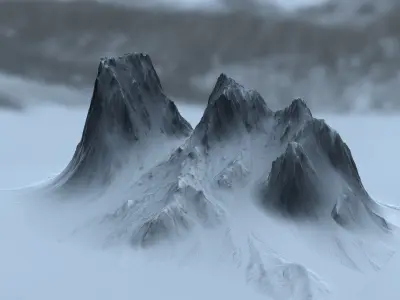 Snow Mountain 3D model
