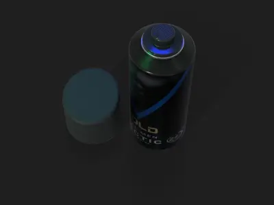 Mens Body Perfume Spray Low-poly 3D model