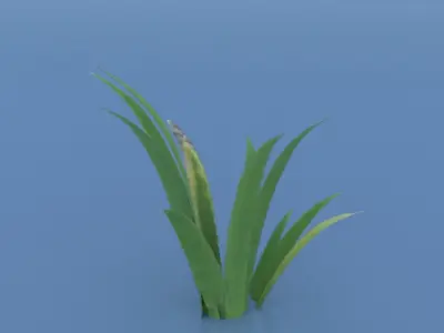 Stylized Grass Pack 01 Low-poly 3D model