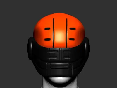 helmet high poly sculpt 3d printable ver 7 3D model 3D model 132