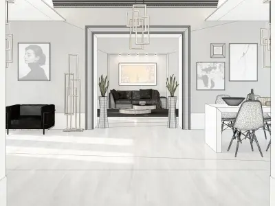 Summer Living 3D model