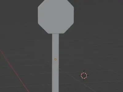 Free Low Poly 3D STOP Sign Model for Your Scene Free low-poly 3D model