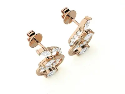 Light wt Pendant Earrings Set 3dm stl obj mtl gltf glb renders  3D print model