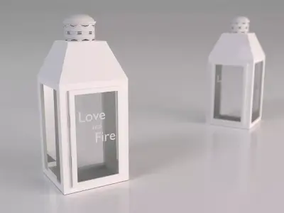 Designed candle holder low-poly Free Free low-poly 3D model