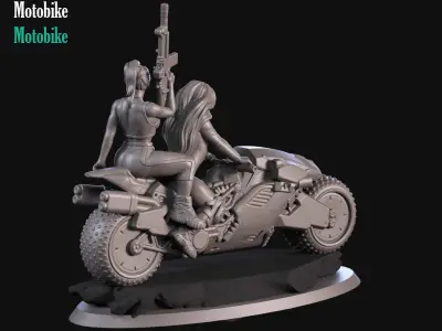 Sci fi Motobike 3D print model