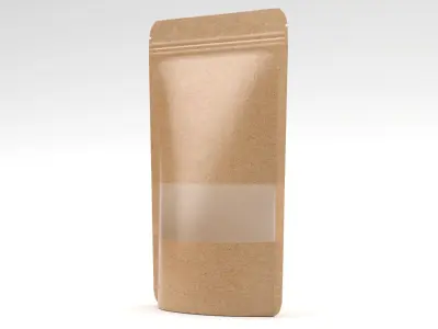 Plastic pouch bag packing 9x13 cm 08 3D model