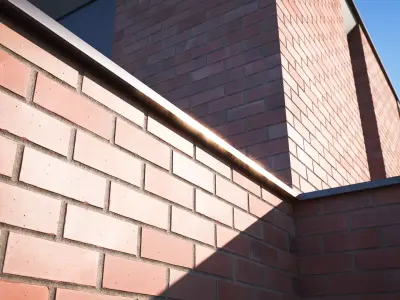 Red shiny brick wall texture Texture