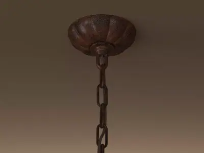 18th C Italian Bead Chandelier 45 3D model