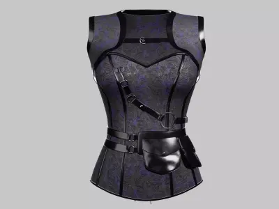 Corset v3 Low-poly 3D model