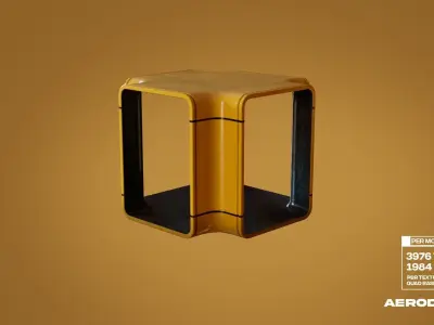 Kiosk-Modular Low-poly 3D model