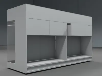 pharmacy gift of jewelery Cosmetic sales display stand 3D model