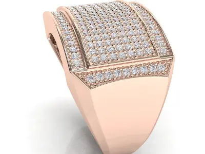 Big fancy mans ring 3D print model