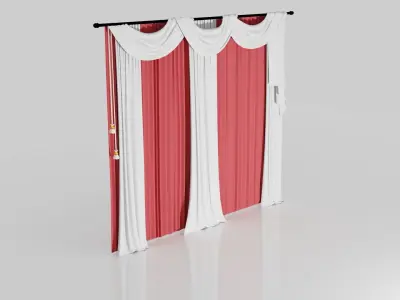 Curtain 3D model 16