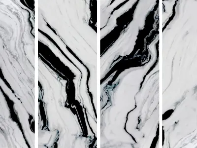 panda white marble 3D model