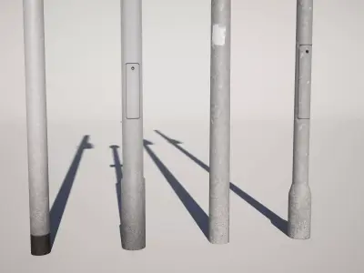 Streetlight Lanterns Low-poly 3D model