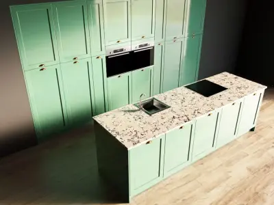 50-Kitchen2 glossy 5 3D model