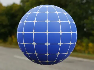 Procedural Sci-Fi Blueprint Grid Shader - Blender Material Texture