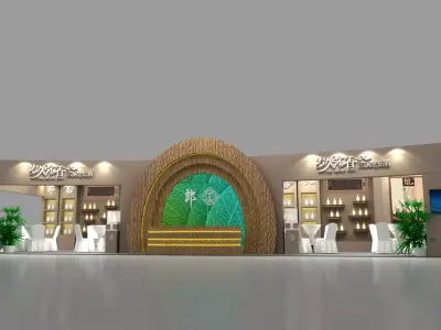 Booth design 3D model