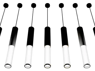 Cylindrical Pendant Lamp 3D model