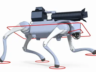 Thermonator Robot Dog Rigged 