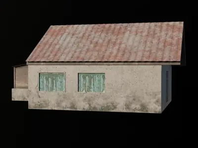 Old House 02  Low-poly 3D model