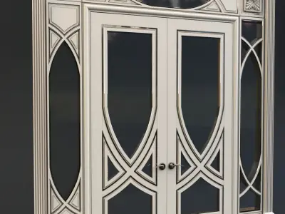 Door model ornate frame 3D model