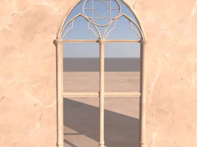 Medieval Window Low-poly 3D model buy