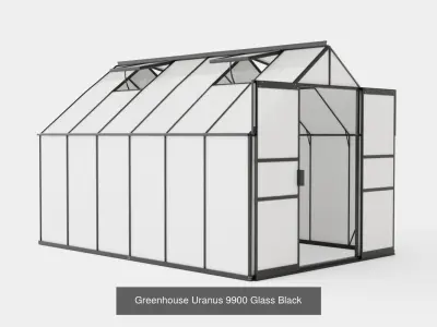 Collection of Greenhouse Uranus 9900 Glass - 3 Models 3D Model Pack