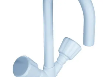 Plastic Mixer Tap Low-poly 3D model