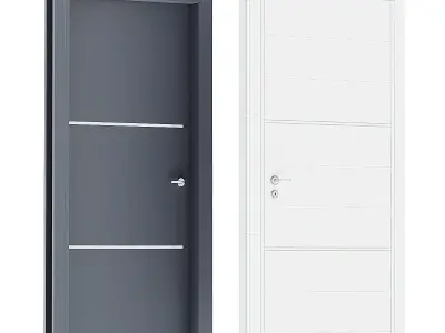 Latest Bedroom Door Design 3D model