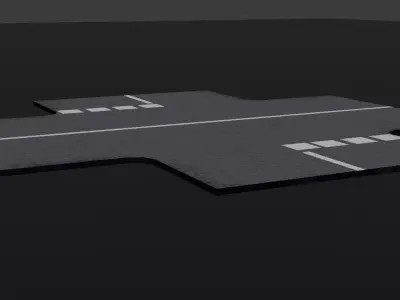 Road Pack Low-poly 3D model purchase