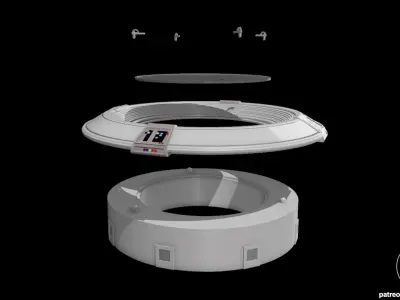Star Wars Rebel Base Yavin Holographic Table for Action Figures 3D print model