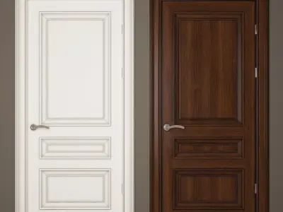 Classic door 04 3D model