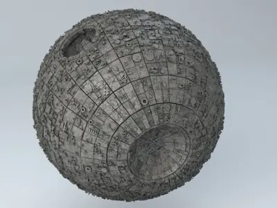 Sci-Fi Shapes - The Amulet Low-poly 3D model