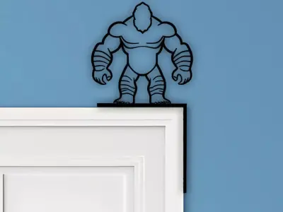 Yeti Door Corner Decor 3D print model buy