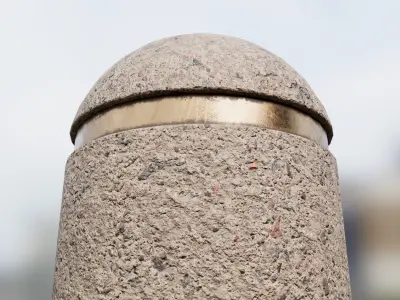 Road Block Low-poly 3D model