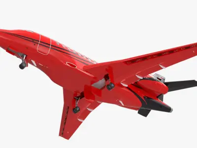  Business Jet Dassault Falcon 900 Red 