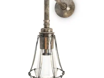 Vintage Cage Wall Lamp 3D model