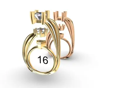 waves of light ring stl verified 3D print model