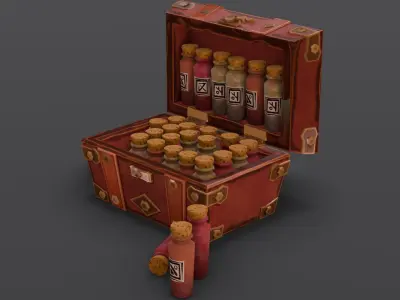 Medicine Kit 3D Model  Low-poly 3D model