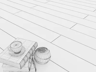 Parquet Classic 4 colors 3D model